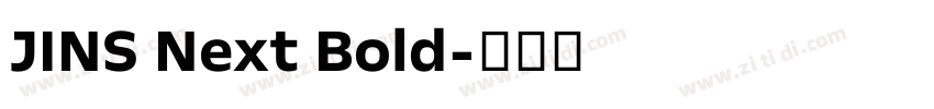 JINS Next Bold字体转换